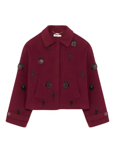 SIMKHAI KATYA BEADED-EMBELLISHMENT JACKET