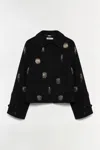 Simkhai Katya Embellished Jacket In Black In Black
