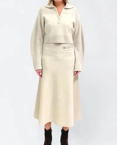 Simkhai Kellie Pullover Sweater In Cream In Neutral