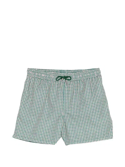 SIMKHAI KELLY DRAWSTRING-FASTENING PRINTED SWIM SHORTS