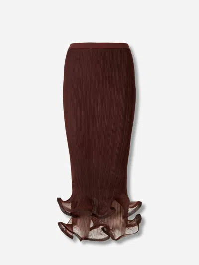 Simkhai Kelso Midi Skirt In Burgundy