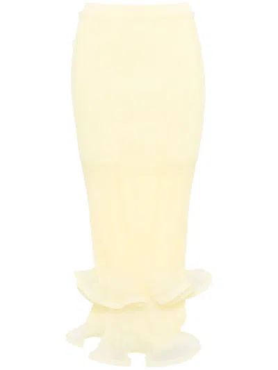 Simkhai Kelso Midi Skirt In Yellow