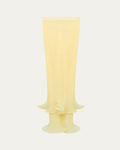 Simkhai Kelso Ruffle Skirt In Buttercream