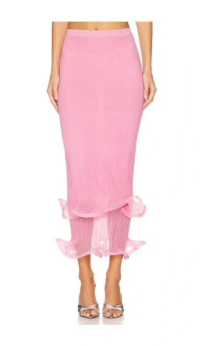 Simkhai Kelso Skirt In Candy Pink