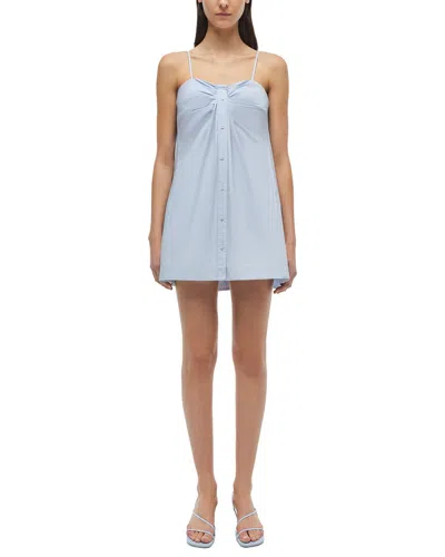 Simkhai Kendall Twisted Button Front Mini Dress In Purple