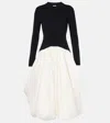 Simkhai Kenlie Mock-neck Midi Dress In Black