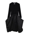 Simkhai Kenlie Stand-up Collar Midi Dress In Black