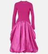 Simkhai Kenlie Taffeta-trimmed Gown In Pink