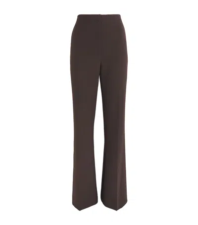 Simkhai Kenna High-rise Flared Trousers In Brown
