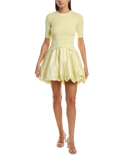 Simkhai Kenny Bubble Mini Dress In Yellow