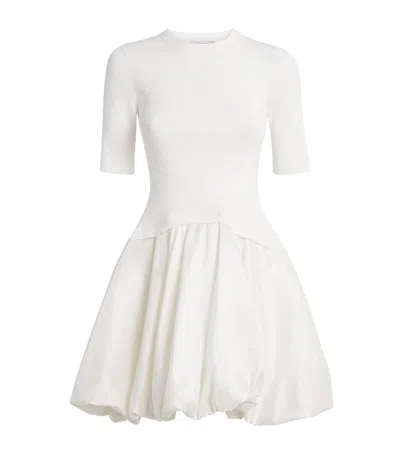 Simkhai Kenny Bubble Mini Dress In White