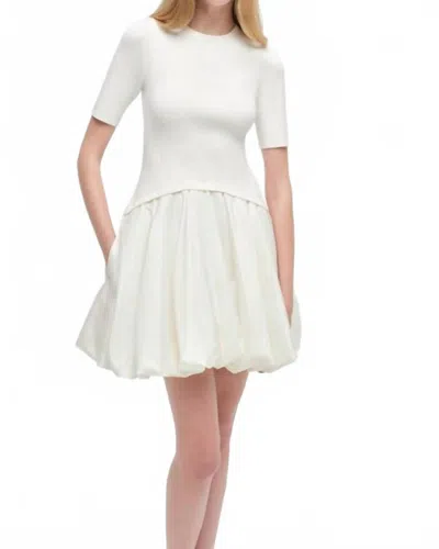 Simkhai Kenny Combo Mini Dress In Ivory In White