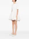 Simkhai Kenz Knit Ruffle Mini Dress In Ivory