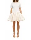 Simkhai Kenz Knit Ruffle Mini Dress In Ivory