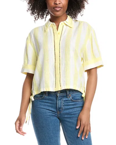 Simkhai Keston Linen-blend Blouse In Yellow