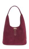 Simkhai Suede Khai Shoulder Bag In Burgundy