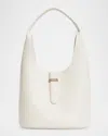 Simkhai Khai Leather Hobo Bag In White
