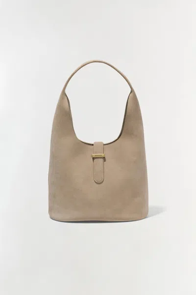 Simkhai Khai Suede Hobo Bag In Desert In Pattern