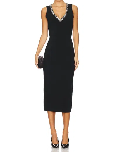 SIMKHAI KHARI MIDI DRESS IN BLACK