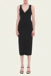 Simkhai Khari Crystal-embellished Stretch-knit Midi Dress