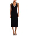 Simkhai Khari Crystal-embellished Stretch-knit Midi Dress In Black
