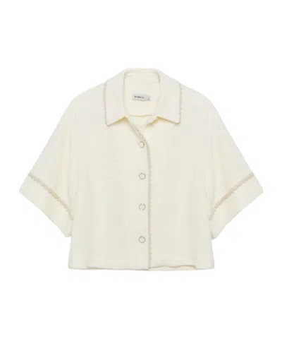 Simkhai Khloe Shirt In White