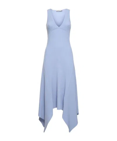 Simkhai Kiara Sleeveless V-neck Dress In Blue