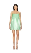 Shop Simkhai Kiki Mini Dress In Parakeet Stripe