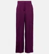 Simkhai Kira Satin Wide-leg Pants In Lila