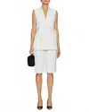 Simkhai Kirby Reverse Tailored Vest In Ivory In Animal Print