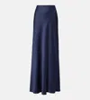 Simkhai Kiri Satin Maxi Skirt In Blue