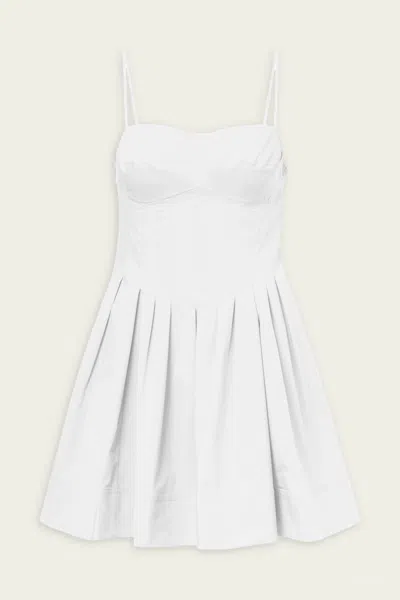 Simkhai Kitt Cotton Mini Dress In White