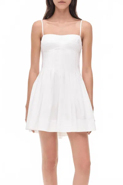 Simkhai Kitt Cotton Mini Dress In White