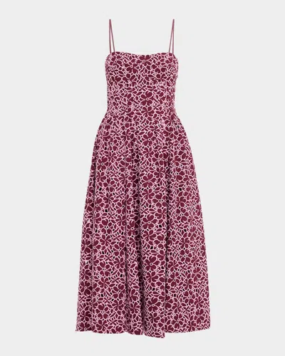 Simkhai Kittiya Embroidered Sleeveless Midi Dress
