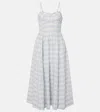 Simkhai Kittiya Check A-line Midi Dress In White