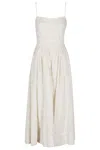 Simkhai Kittiya Broderie Anglaise Cotton Midi Dress In White