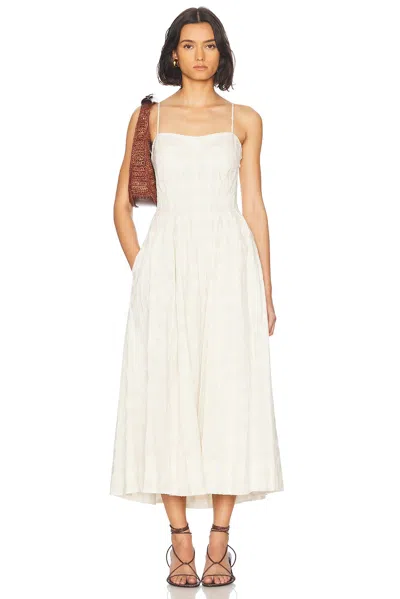Simkhai Kittiya Midi Dress In Sand Multi