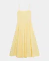 Simkhai Kittiya Sleeveless A-line Midi Dress In Buttercream