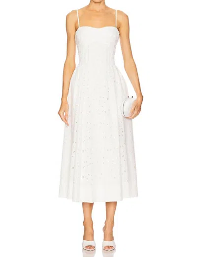 Simkhai Kittiya Sleeveless Midi Dress In White
