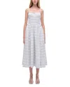 Simkhai Kittiya Check A-line Midi Dress In Periwinkle
