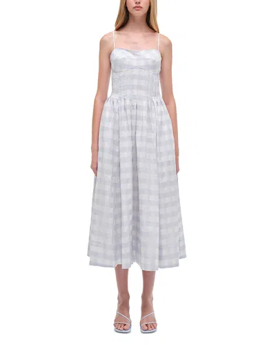 SIMKHAI KITTIYA SLEEVELESS POPLIN MIDI DRESS