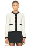 Simkhai Klaire Two-tone Wool And Cashmere-blend Cardigan In Ivory Multi