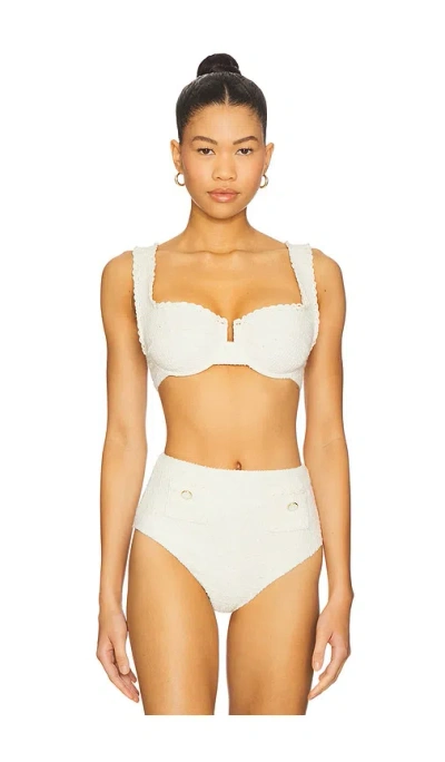 Simkhai Klara Balconette Bikini Top In Neutral