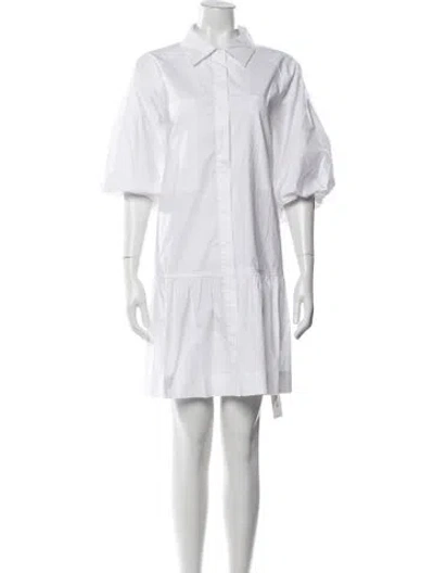 Pre-owned Simkhai Knee-length Dress In White