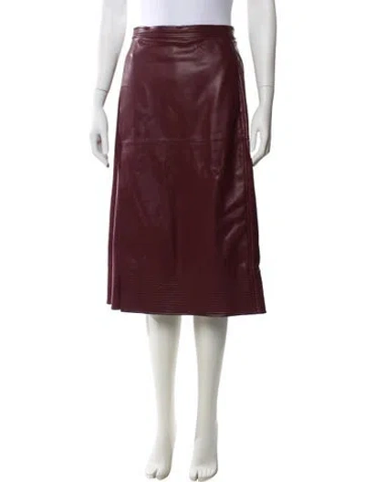 Pre-owned Simkhai Knee-length Skirt In Burgundy