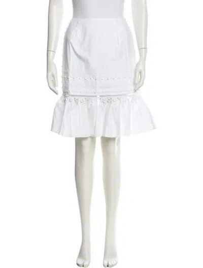 Pre-owned Simkhai Knee-length Skirt In White