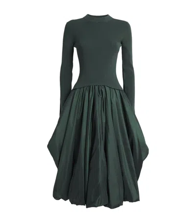 Simkhai Knitted Kenlie Midi Dress In Green