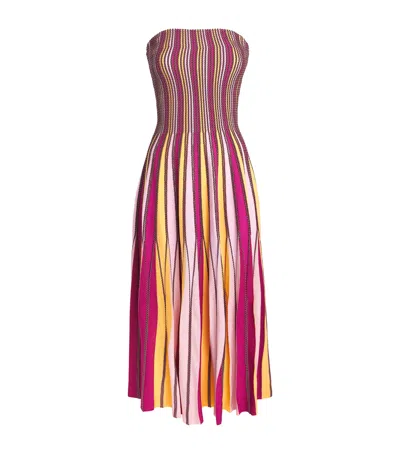 Simkhai Soleil Striped Knit Midi Dress In Multi