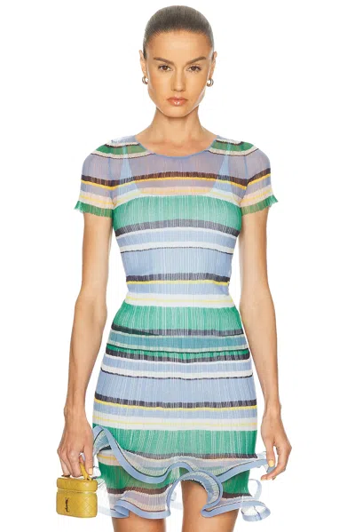 Simkhai Knox Plisse Top In Multi