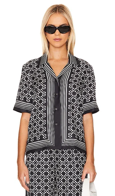 Simkhai Koda Button Down Shirt In Black